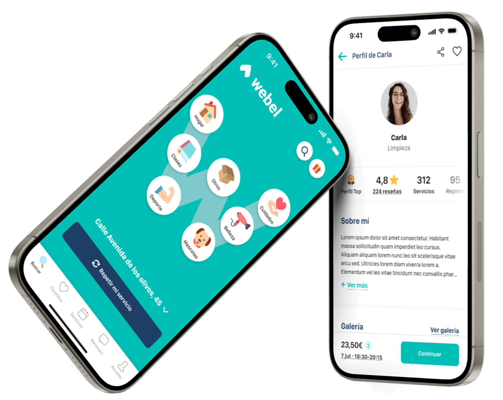 Descarga la app de Webel en iOS y Android